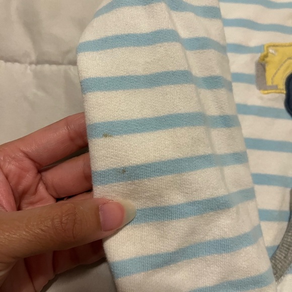 Carter’s baby boy’s stripe zip up hoodie🚚 - Picture 5 of 6